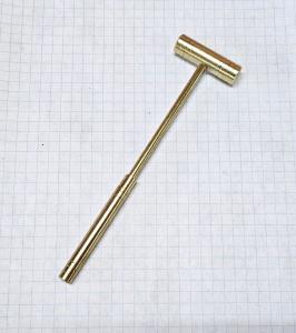 Brass Planishing Hammer for Jewelers and Metalsmiths