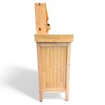 Solid Wood Jeweler's Workbench with Tool Storage