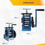 3-Inch Manual Rolling Mill for Jewelry Making
