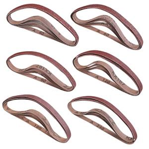 24 Pack Aluminum Oxide Sanding Belts for Metal