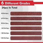24 Pack Aluminum Oxide Sanding Belts for Metal