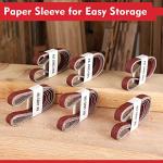 24 Pack Aluminum Oxide Sanding Belts for Metal