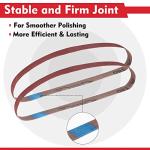 24 Pack Aluminum Oxide Sanding Belts for Metal