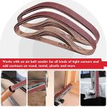 24 Pack Aluminum Oxide Sanding Belts for Metal
