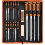 25-Piece Premium Metal Files Set with Case