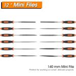 25-Piece Premium Metal Files Set with Case