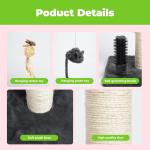 Interactive Cat Scratcher and Claw Safe Post