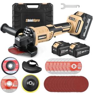 Shieldpro Cordless Angle Grinder with 3 Speeds