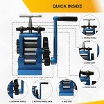 3-Inch Manual Rolling Mill for Jewelry Making