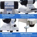 Variable Speed Jewelry Bench Polisher with 8 Wheels