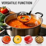 10.6-Inch Stainless Steel Heavy-Duty Ladle Spoon
