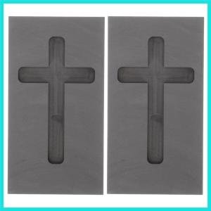 Cross-Shaped Graphite Mold for Jewelry Casting