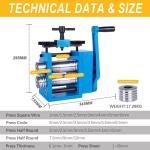 Tooltos Four-in-One Manual Jewelry Rolling Mill