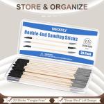Dual-Grit Sanding Sticks 150/280 Grit - 20 Pack
