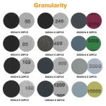 1" Sanding Discs Set, 250PCS, 60-10000 Grit