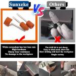 Sunxeke 64Pcs Sanding Bits for Dremel Rotary Tools, 42Pcs Aluminum Oxide Grinding Stones Sanding Drill Bits (1/8 inch Shank) and Sanding Drums, Grinding Bits for Metal Rust Removal Polishing