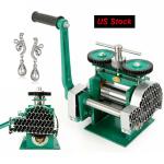 Rolling Mill Machine Rollers Metal Wire Flat Jewelry Tool Manual Combination USA
