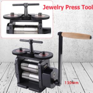 4:1 Gear Ratio Combination Rolling Mill 5"/130mm Gold Sheet Rolling Jewelry Tool