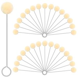 30 Pack Wool Daubers with Metal Handles for Dyeing