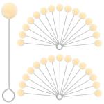 30 Pack Wool Daubers with Metal Handles for Dyeing