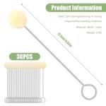 30 Pack Wool Daubers with Metal Handles for Dyeing