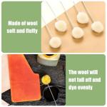 30 Pack Wool Daubers with Metal Handles for Dyeing