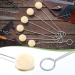 30 Pack Wool Daubers with Metal Handles for Dyeing
