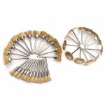 45PCS Brass Wire Polishing Brush Set for Rotary Tools
