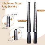 11-Piece Metal Ring Mandrel Set, Sizes 1-13