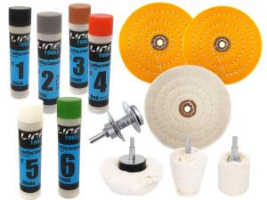 6" Polishing Kit with Buffing Adapter and Compound