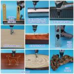 Carbide Burr Set with Collets for Rotary Tools