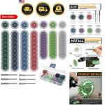 76-Piece Radial Bristle Disc Kit for Polishing