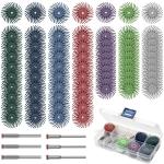 76-Piece Radial Bristle Disc Kit for Polishing