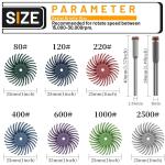 76-Piece Radial Bristle Disc Kit for Polishing