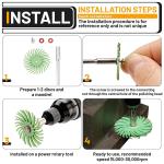 76-Piece Radial Bristle Disc Kit for Polishing