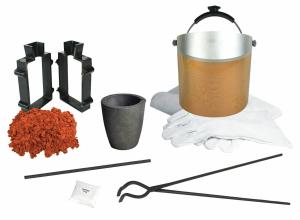 Petrobond Flux Mold Frame Kit with Crucible Tongs