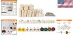 134-Piece Polishing Wheel Kit for Rotary Tools