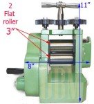 3" Rolling Mill for Jewelry Metal Design