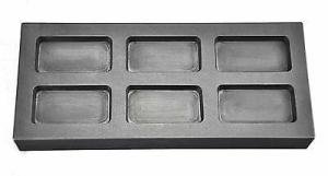 6-Cavity Gold Graphite Ingot Mold for Metal