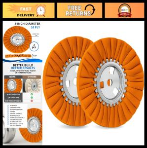8" Buffing Wheel Kit with Grinder Discs