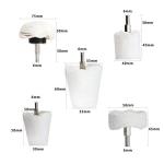 Medoon 5-Pack White Flannelette Polishing Buffing Pads