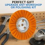 8" Buffing Wheel Kit with Grinder Discs