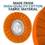 8" Buffing Wheel Kit with Grinder Discs