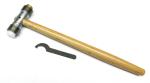 Brass and Nylon Head Jewelers Hammer for Jewelry