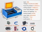 40W CO2 Laser Engraver with Exhaust Fan