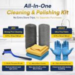 Steel Wool Cleaning & Polishing Kit with Gloves