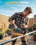 SEESII 21V Cordless Angle Grinder with Batteries