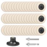 48-Piece 2-Inch Wool Polishing Wheel Set