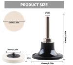 48-Piece 2-Inch Wool Polishing Wheel Set