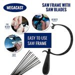 Curved Jeweler’s Saw Frame with 144 Blades